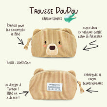 Charger l'image dans la galerie, Trousse Doudou en velours cotelé pour les essentiels de bébé!