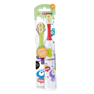 Brosse à dents électrique enfant rotative. 3 ans et plus! 2 brossettes!