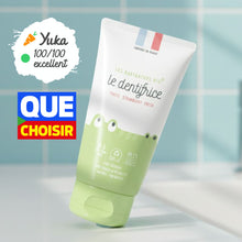 Charger l&#39;image dans la galerie, Pack Kdo Sauge Les P&#39;tis Monstres : Brosse sonique bébé + étui kraft + 2 packs brossettes + lunettes 6-36m 100% UV + dentifrice 0-5 ans sans nanoparticules