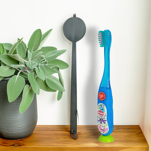 Pack Brosse à dents Electrique Rotative Rouge + Brosse à dents lumineuse Bleue + Dentifrice 0-5 ans sans nanoparticule