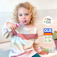 Charger l&#39;image dans la galerie, Brosse à dents sonique pour Bébé (de 0 à 5 ans) et son étui de voyage en kraft. Sauge