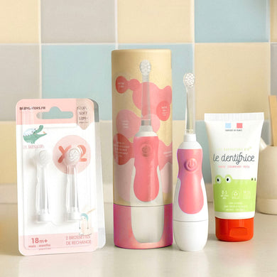 Pack Cadeau Soins Essentiels Bébé Framboise avec dentifrice bio sans nano!